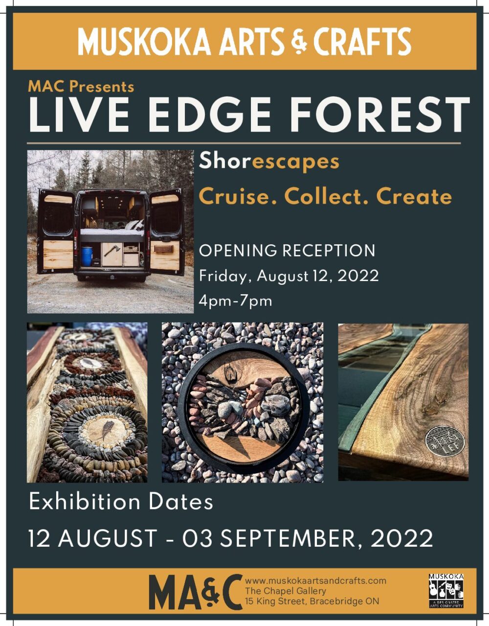 Muskoka Arts &#038; Crafts presents Live Edge Forest: Shorescapes